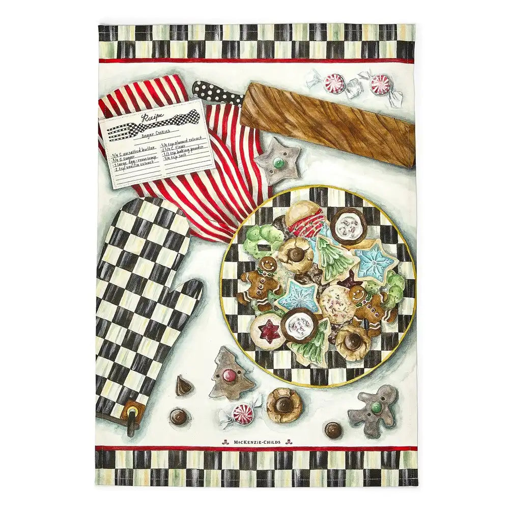 Christmas Cookie Recipe Dish Towel Main image