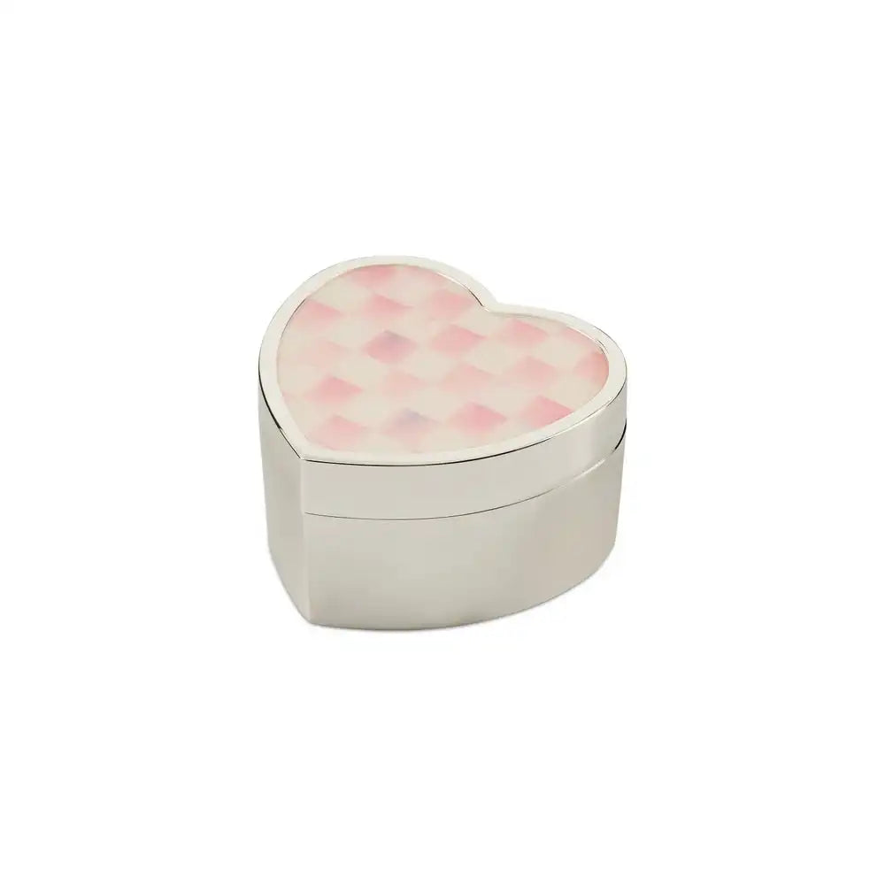 Rosy Check Heart Trinket Box Main image