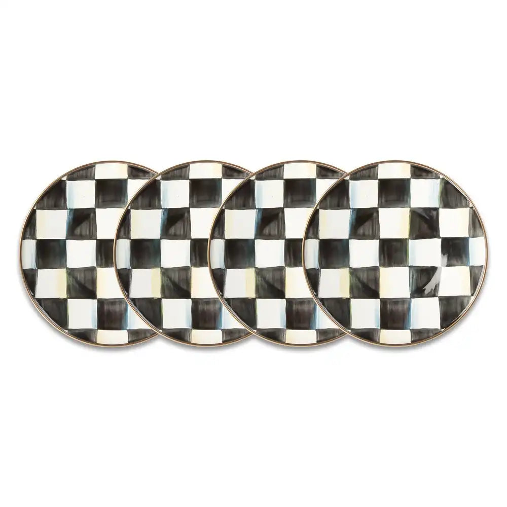 Courtly Check Saucers, Set of 4 Main image