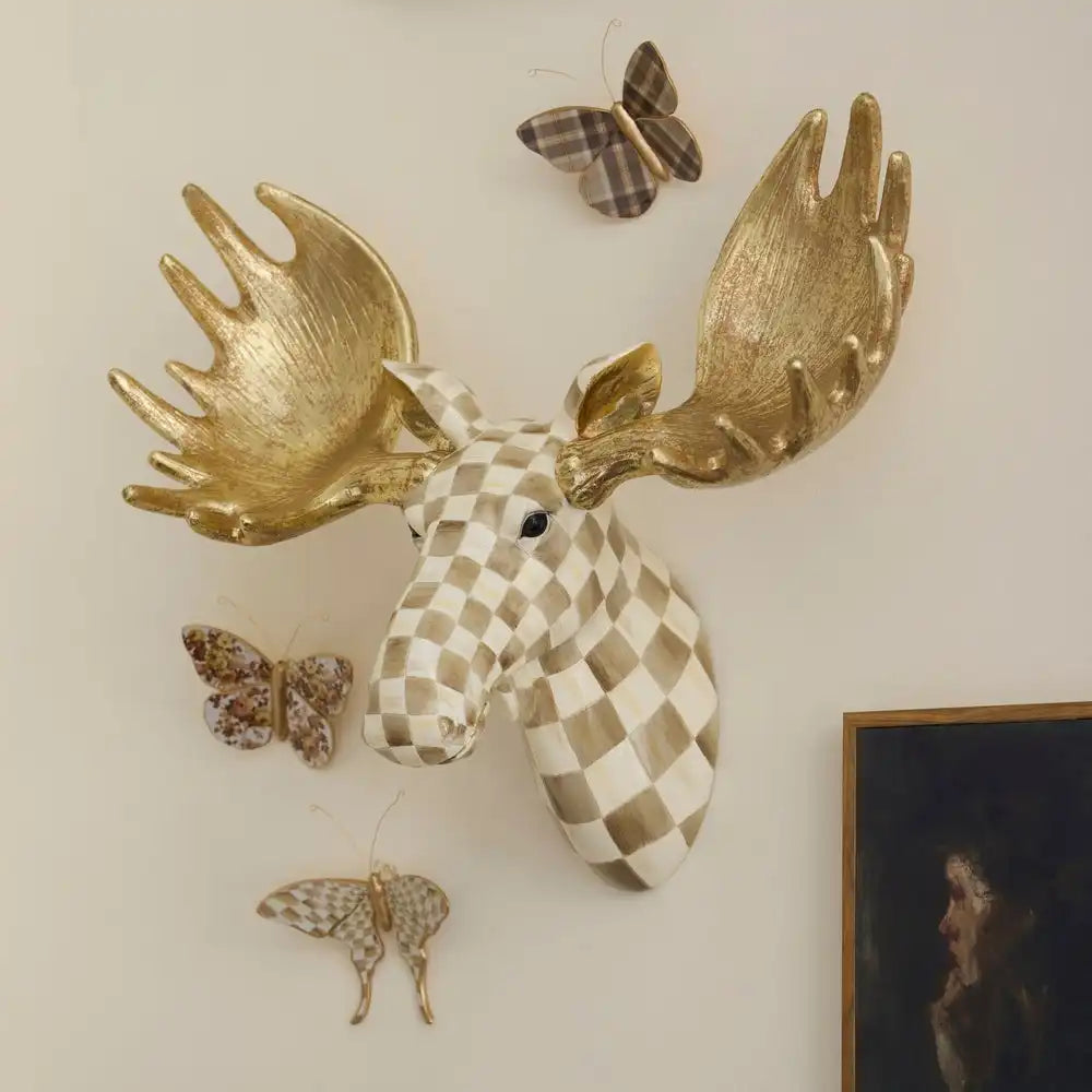 Courtly Check & Stripe Butterfly Trio