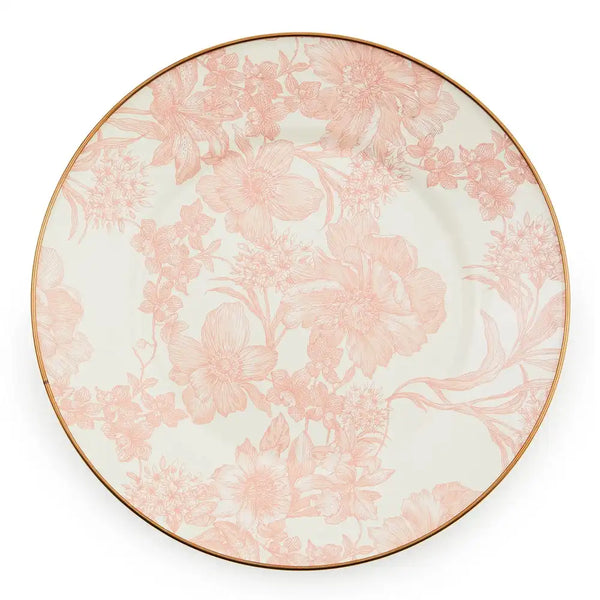 Rosy English Garden Enamel Salad/Dessert Plate
