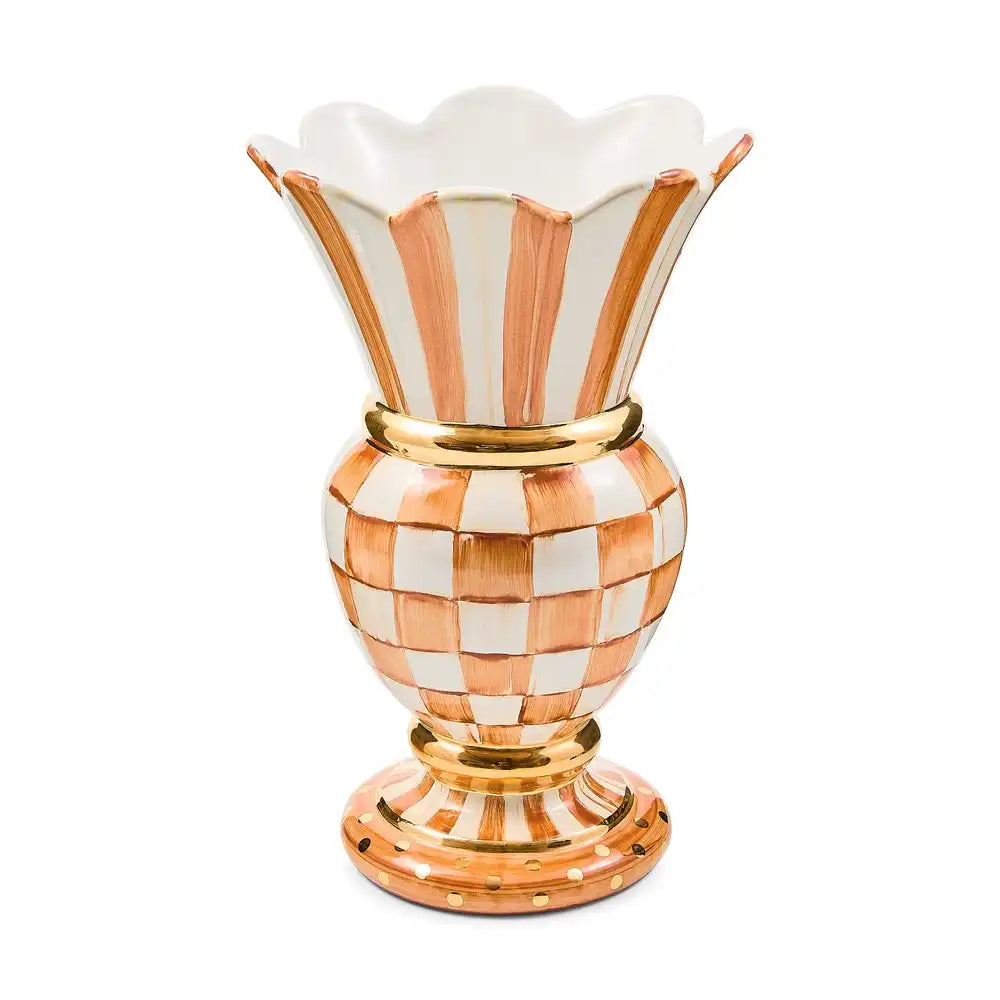 Ginger Check Ceramic Great Vase Main image