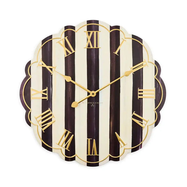 Courtly Stripe Wall Clock