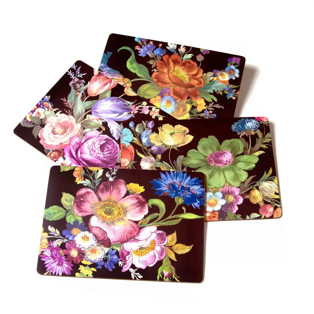Mocha Check Cork Back Placemats, Set of 4