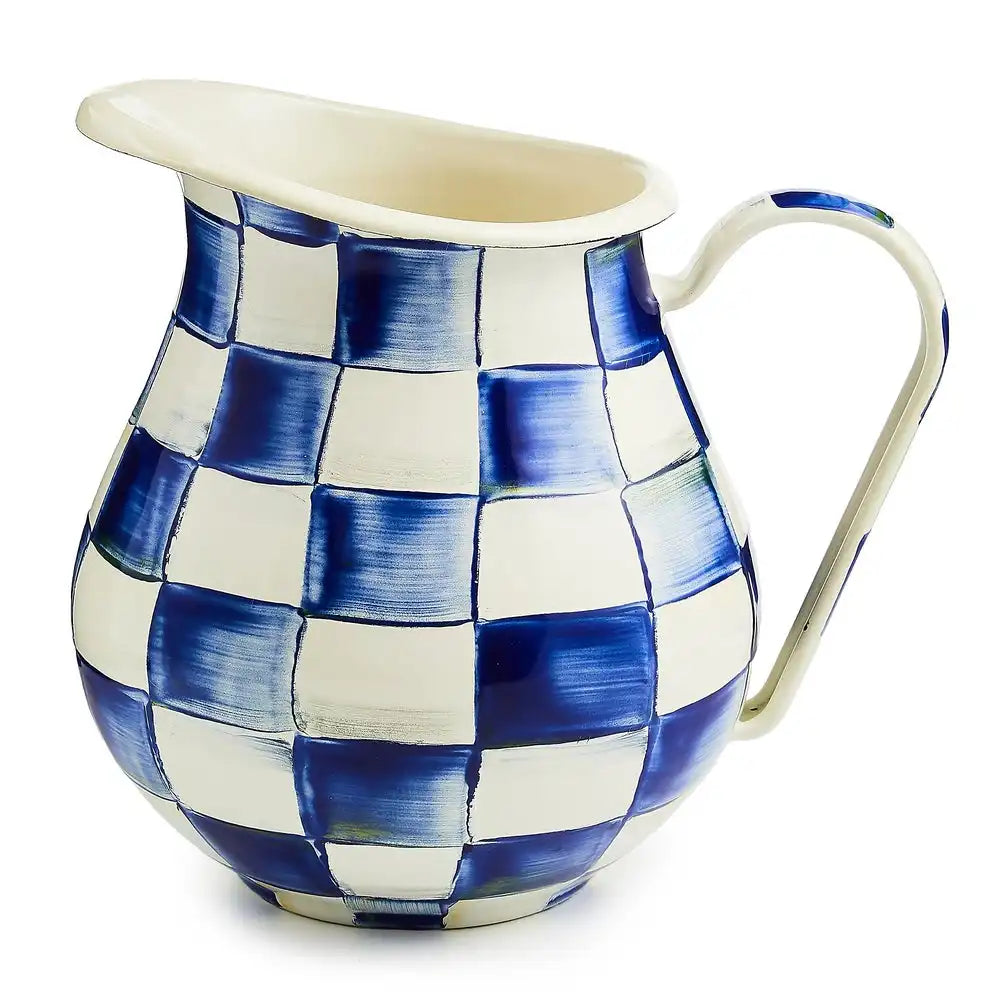 Emerald Check Pitcher