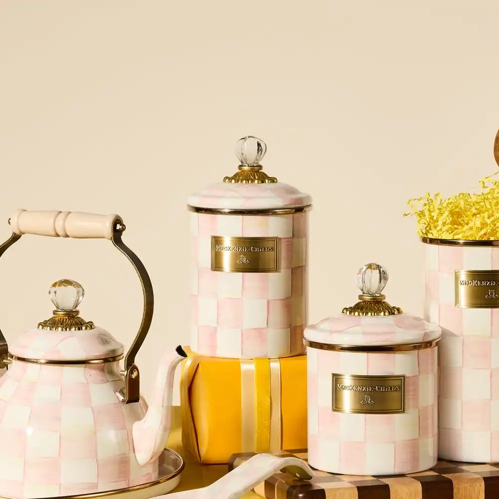 Rosy Check Canisters, Set of 3