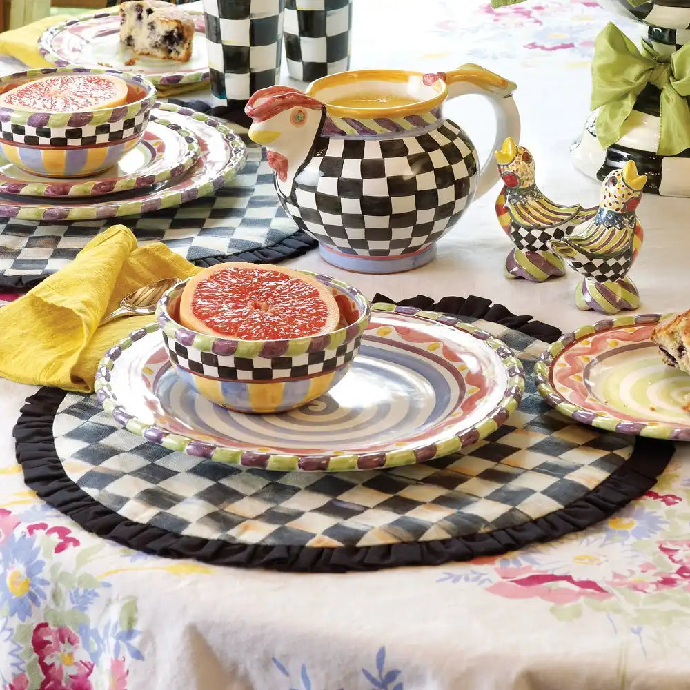 Courtly Check Round Placemat