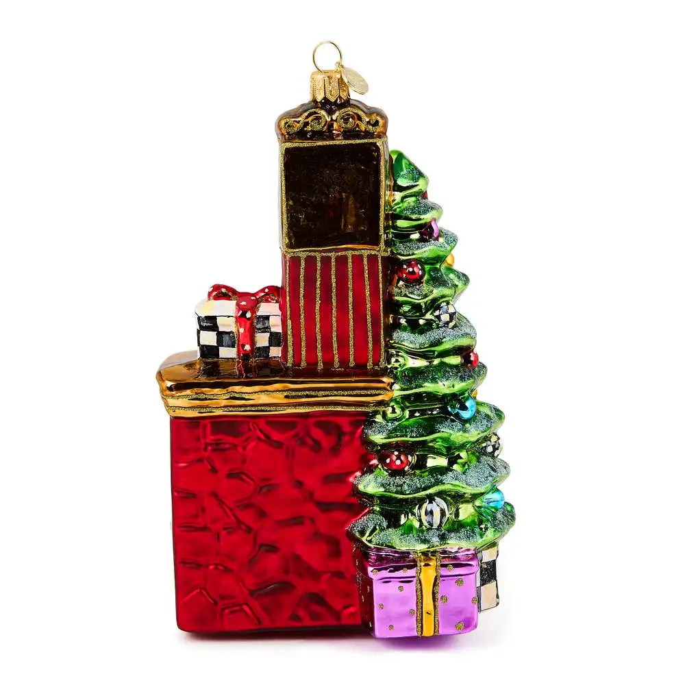 Fireplace Glass Ornament