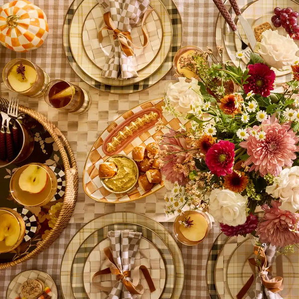 Courtly Check Football Platter