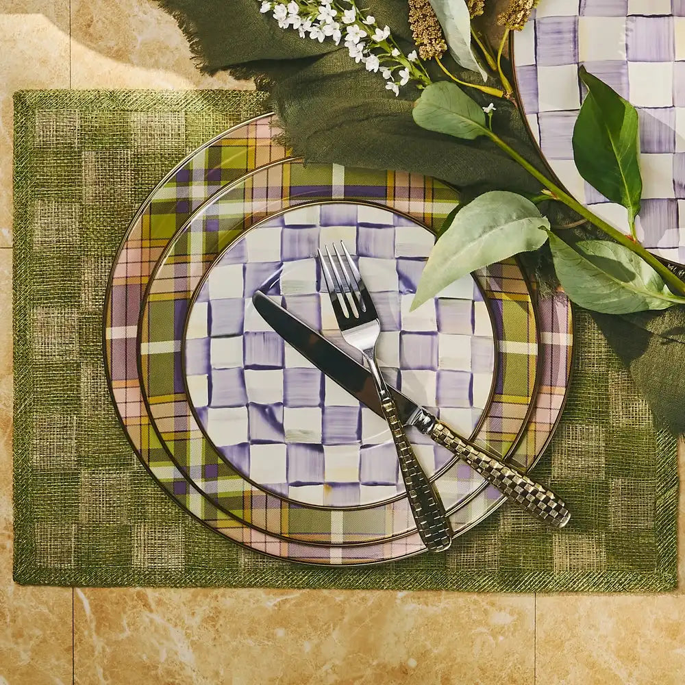 Tartan Violet Dinner Plate