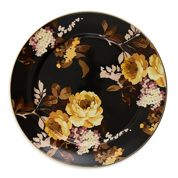 Wild Rose Brown Salad Plate