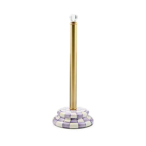 Violet Check Toilet Tissue Storage