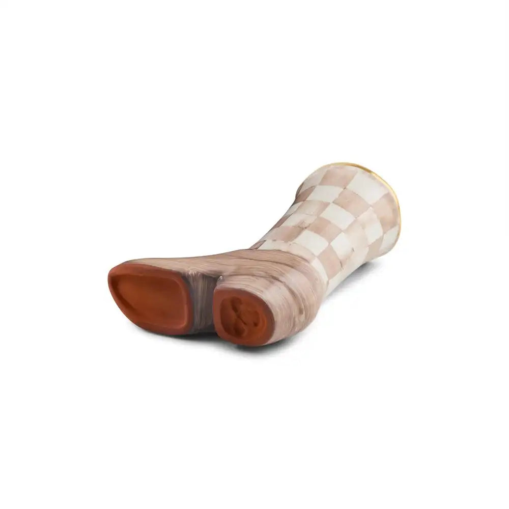 Lainey Wilson Rosy Check Cowgirl Boot Bud Vase