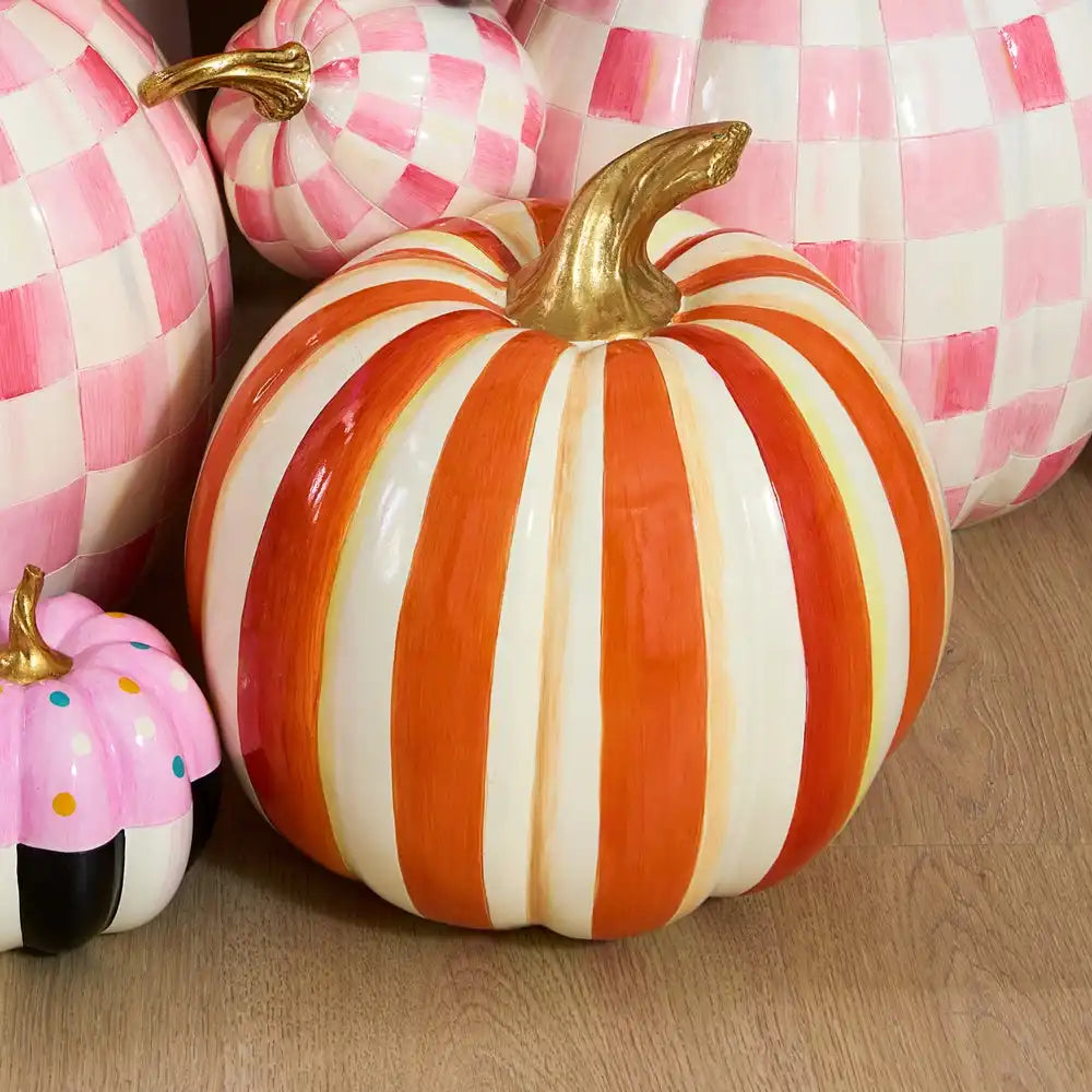 Mocha Stripe Medium Pumpkin