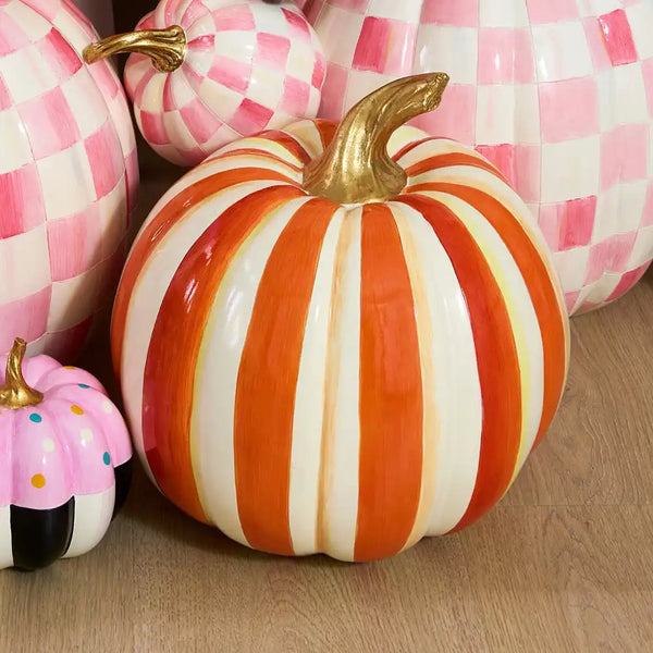 Mocha Stripe Medium Pumpkin