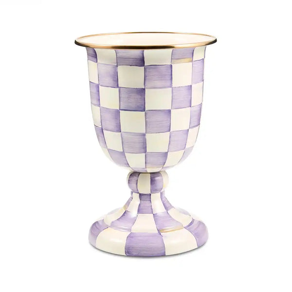 Sky Check Pedestal Vase