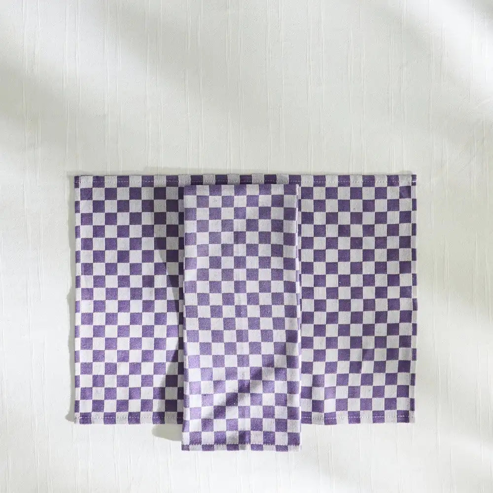 Dark Green Check Placemat, Set of 4