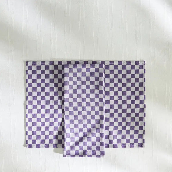 Dark Green Check Placemat, Set of 4