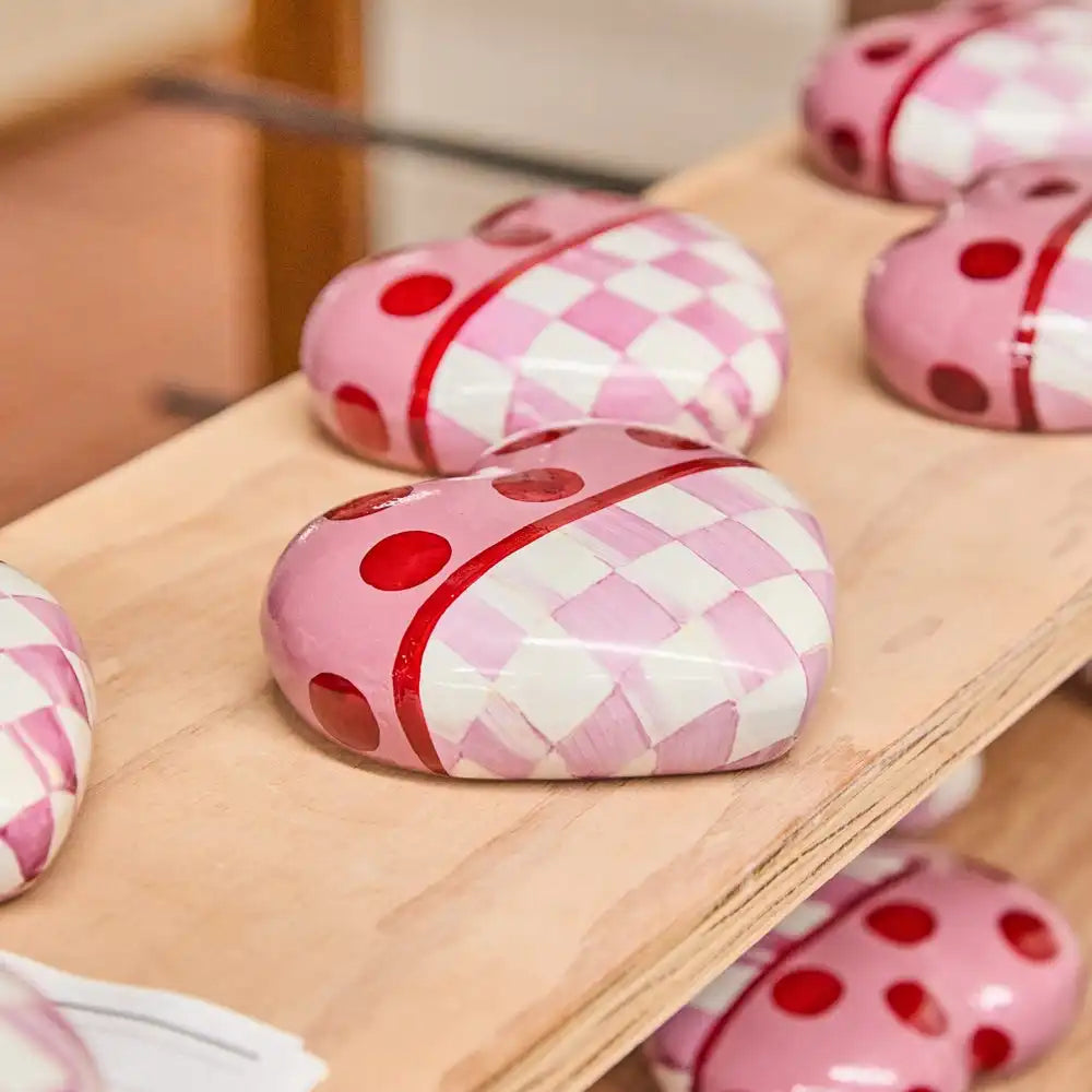 Pink Dotty Heart Ceramic Decor Secondary image