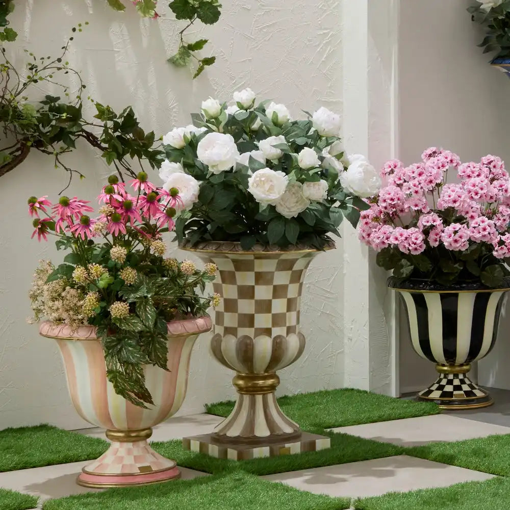 Courtly Stripe Urn