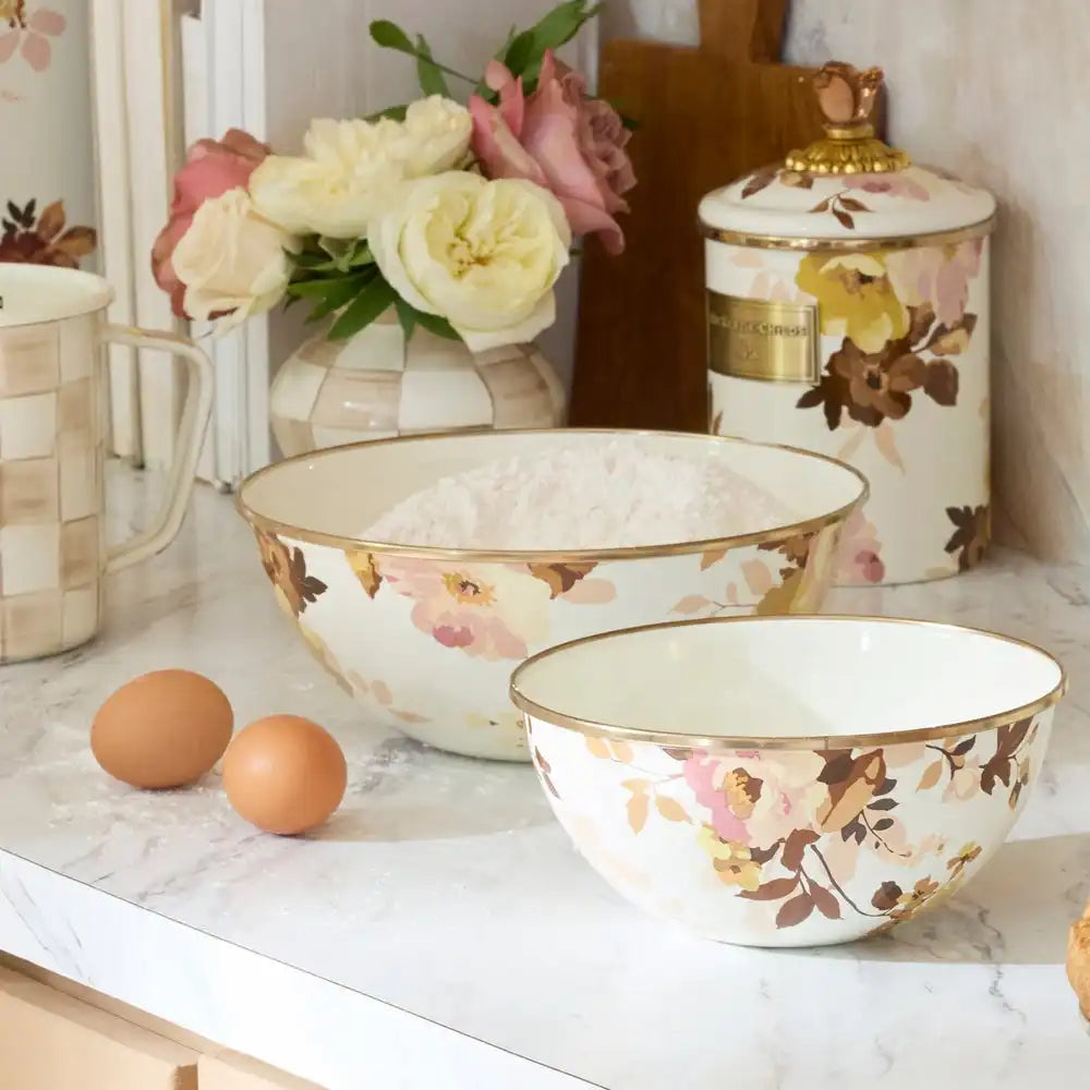 Wild Rose White Small Everyday Bowl