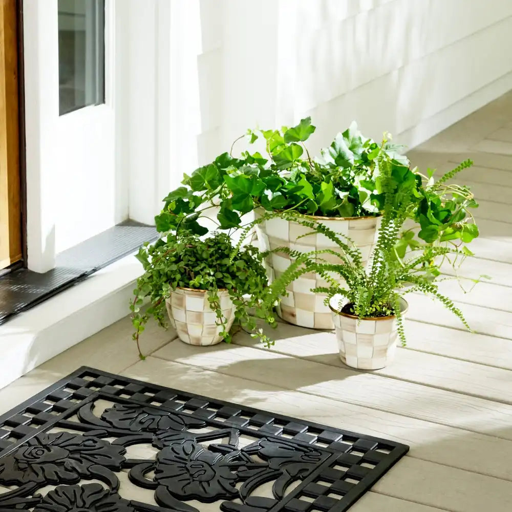 Courtly Check Large Flower Pot