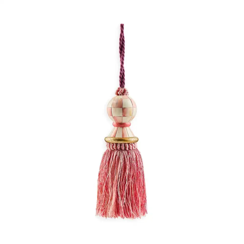 Mocha Check Tassel