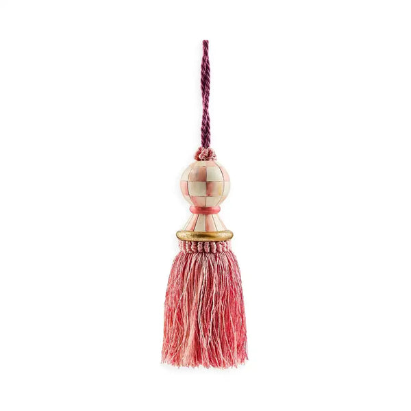 Mocha Check Tassel