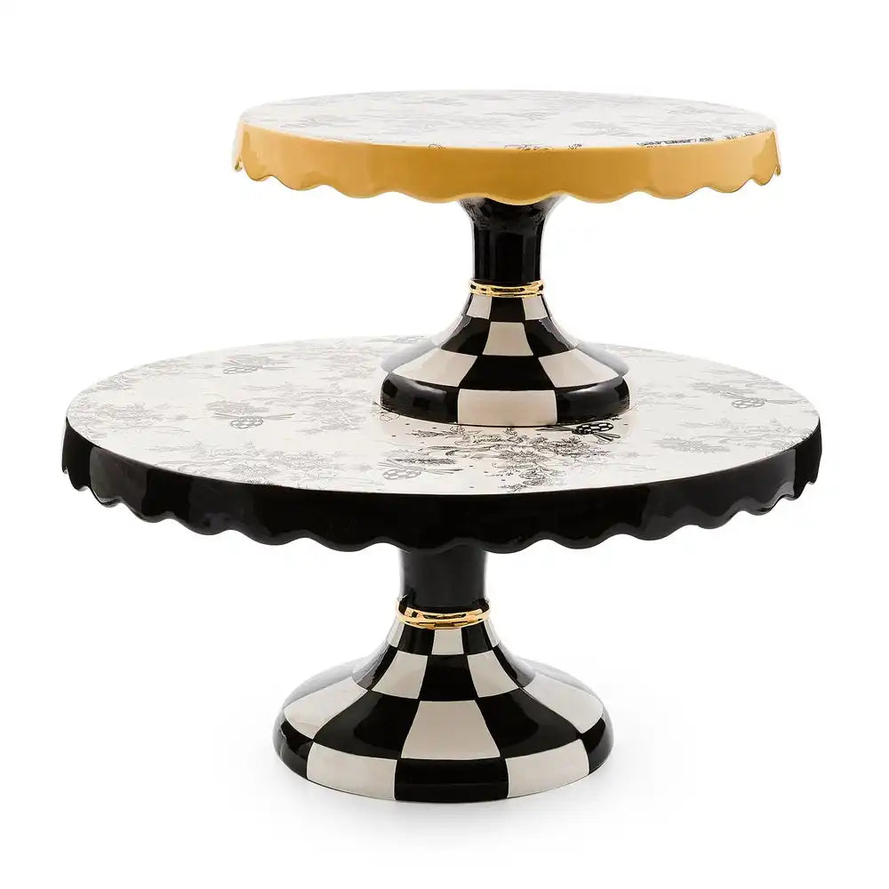 Bee Toile Large Pedestal Platter