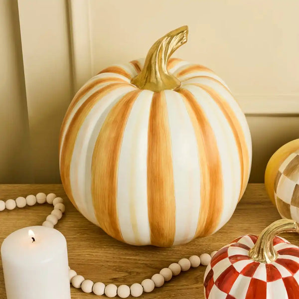 Mocha Stripe Medium Pumpkin
