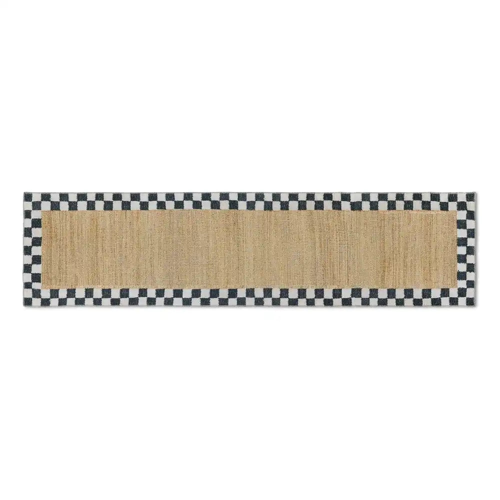 Naturals Check 2'6" x 8' Washable Runner