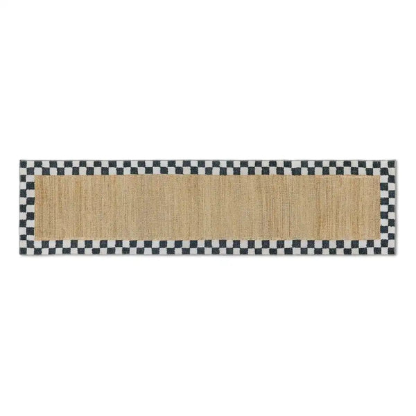 Naturals Check 2'6" x 8' Washable Runner
