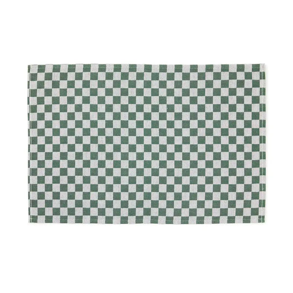 Dark Green Check Placemat, Set of 4