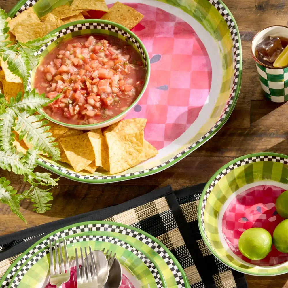Watermelon Melamine Oval Platter