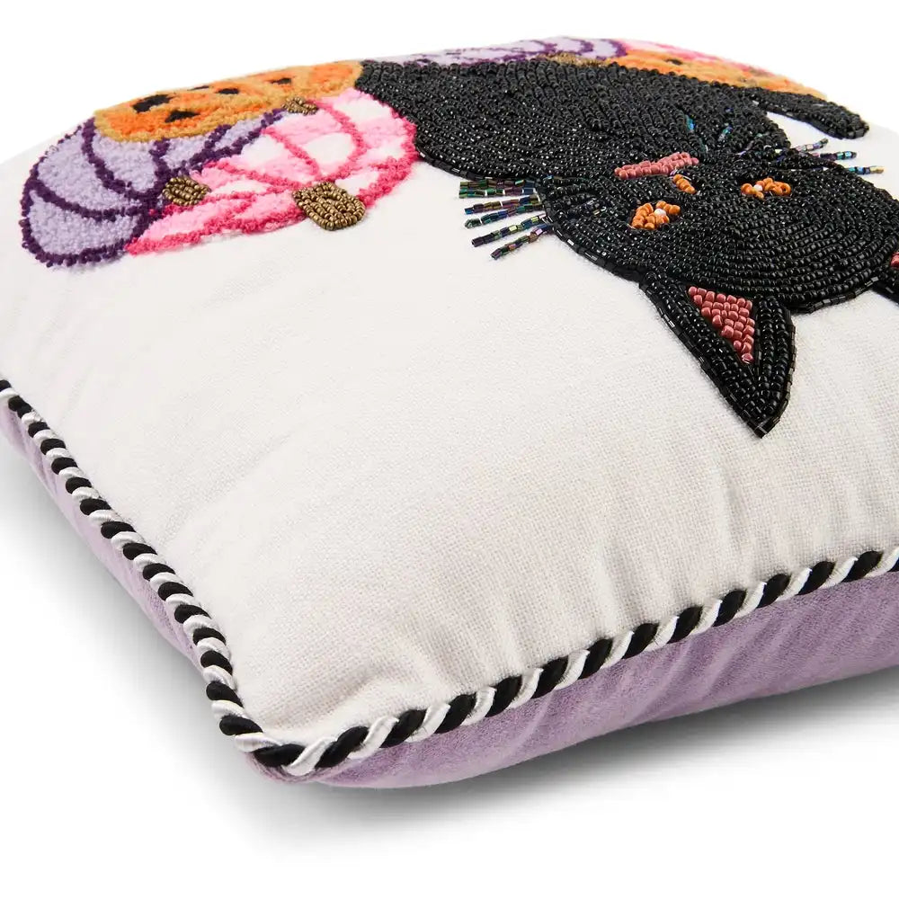 Hocus Pocus Cat Throw Pillow Secondary image