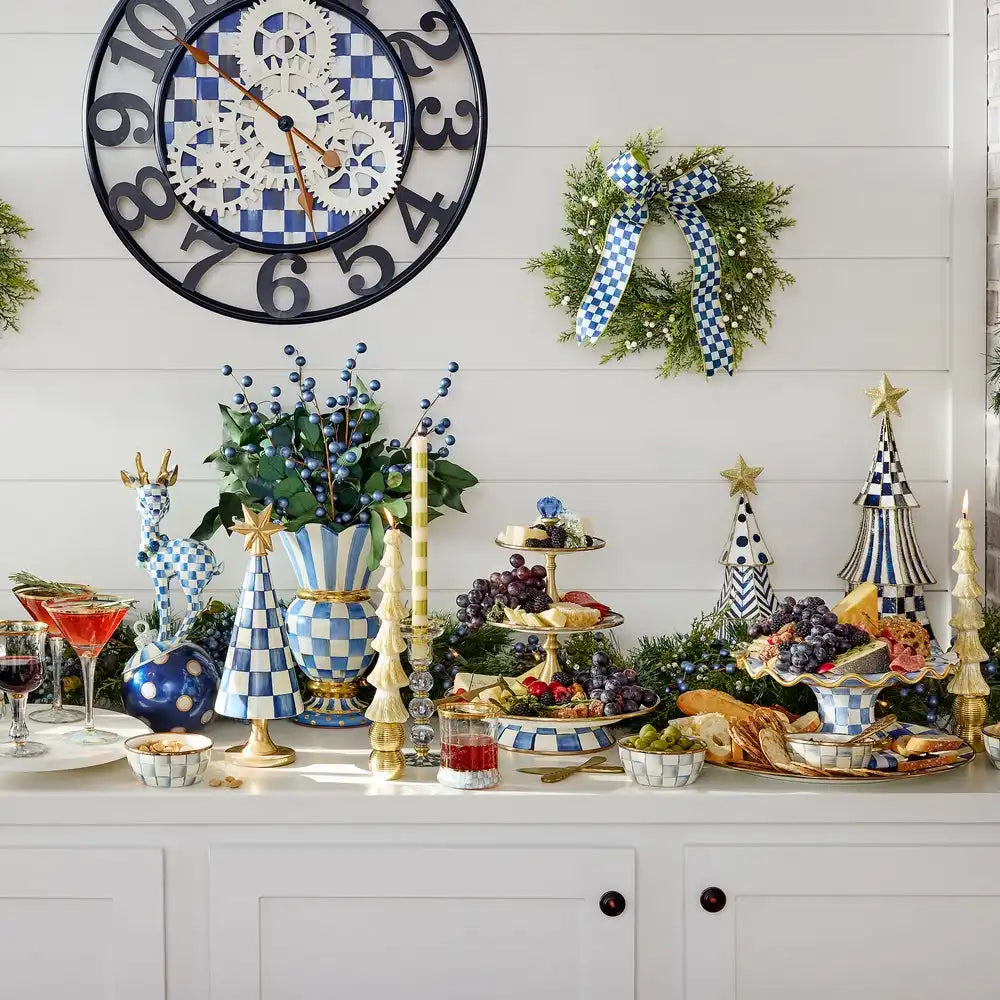 Royal Check Serving Platter