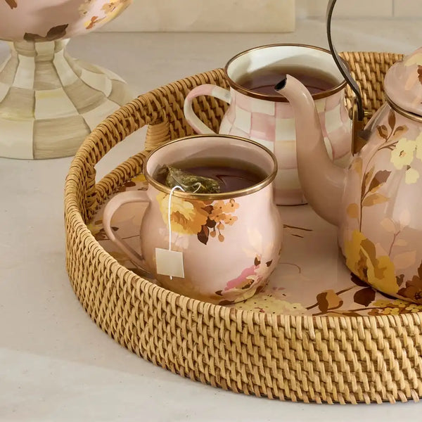 White Flower Market Mug