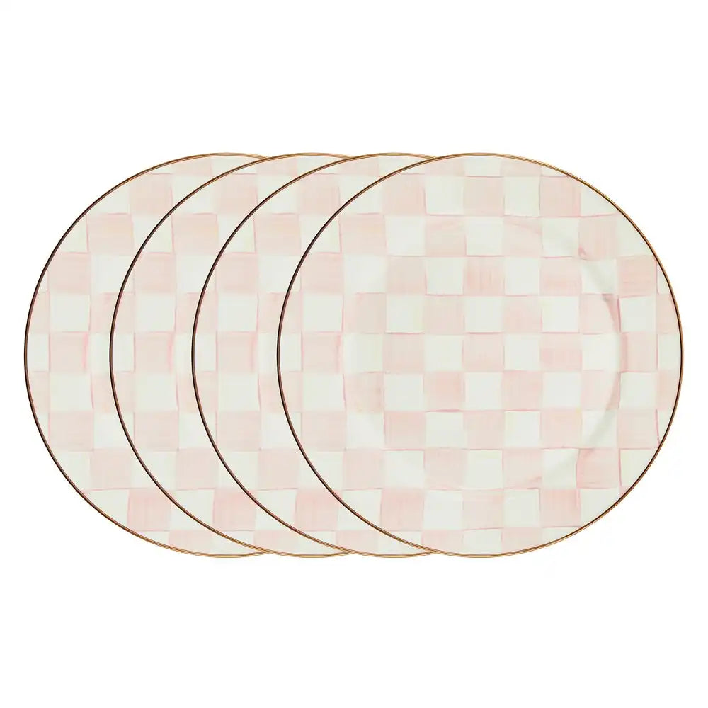 Royal Check Dinner Plates, Set of 4