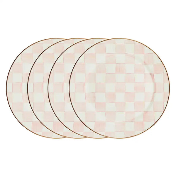 Royal Check Dinner Plates, Set of 4