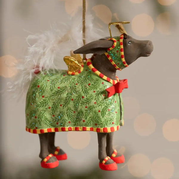Patience Brewster Nativity David Donkey Ornament