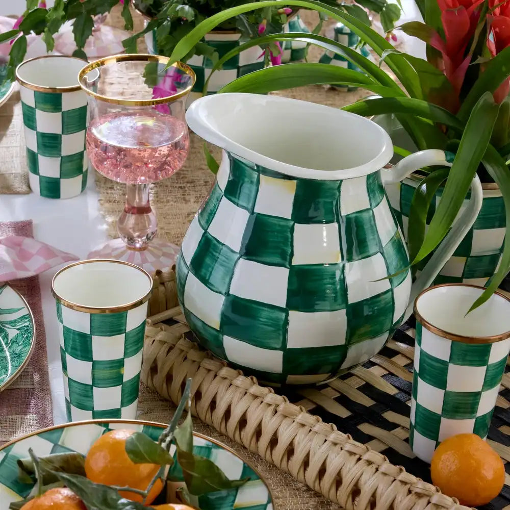 Emerald Check Pitcher Secondary image
