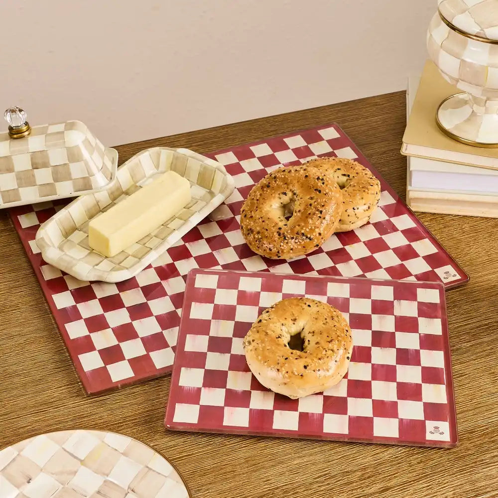 Cherry Check Cutting Board, Set of 2 Secondary image