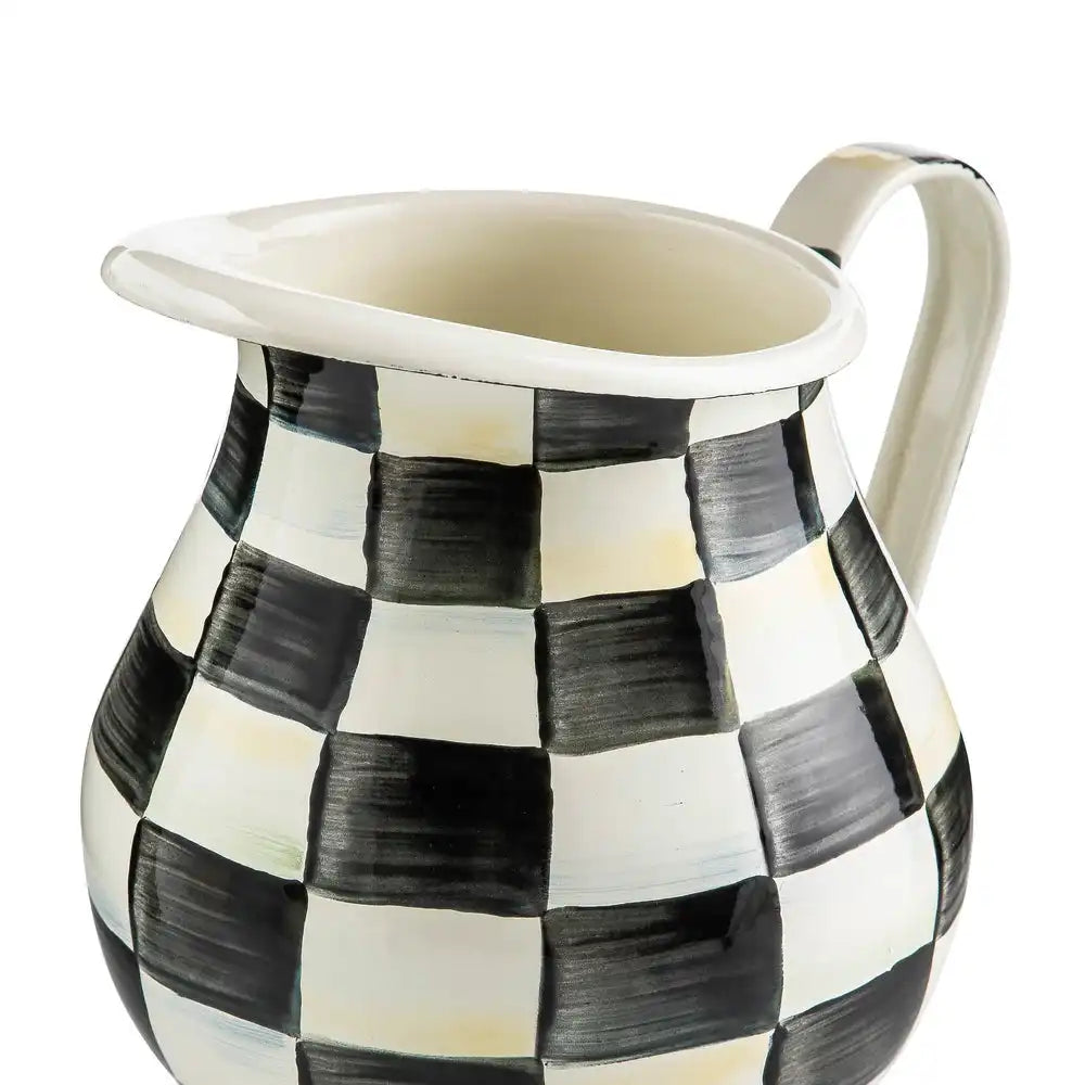 Emerald Check Pitcher