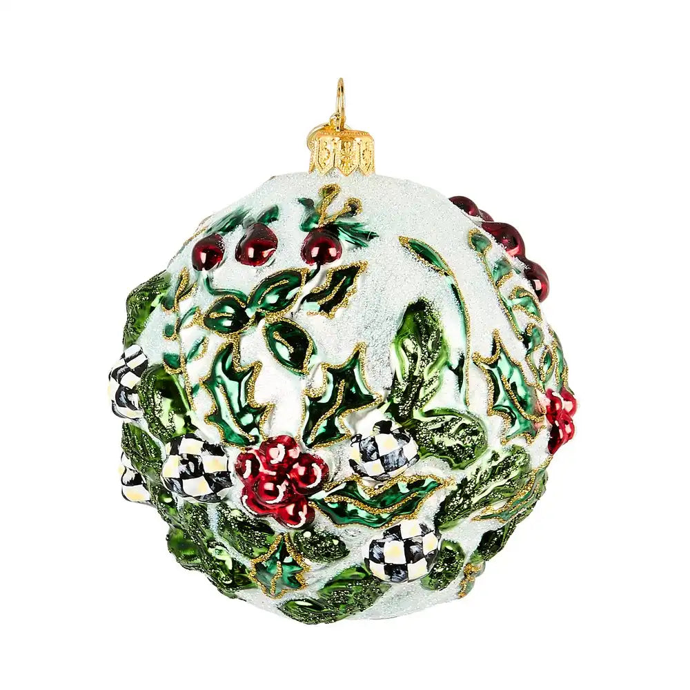 Cardinal Ball Glass Ornament