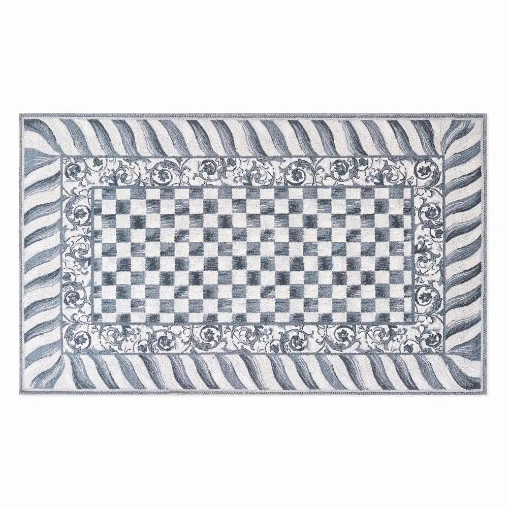 Sterling Check 5' x 7'6" Washable Rug