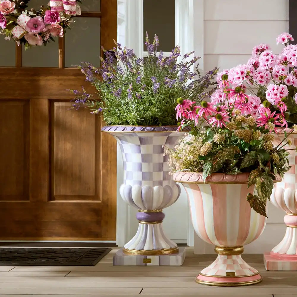 Courtly Stripe Urn