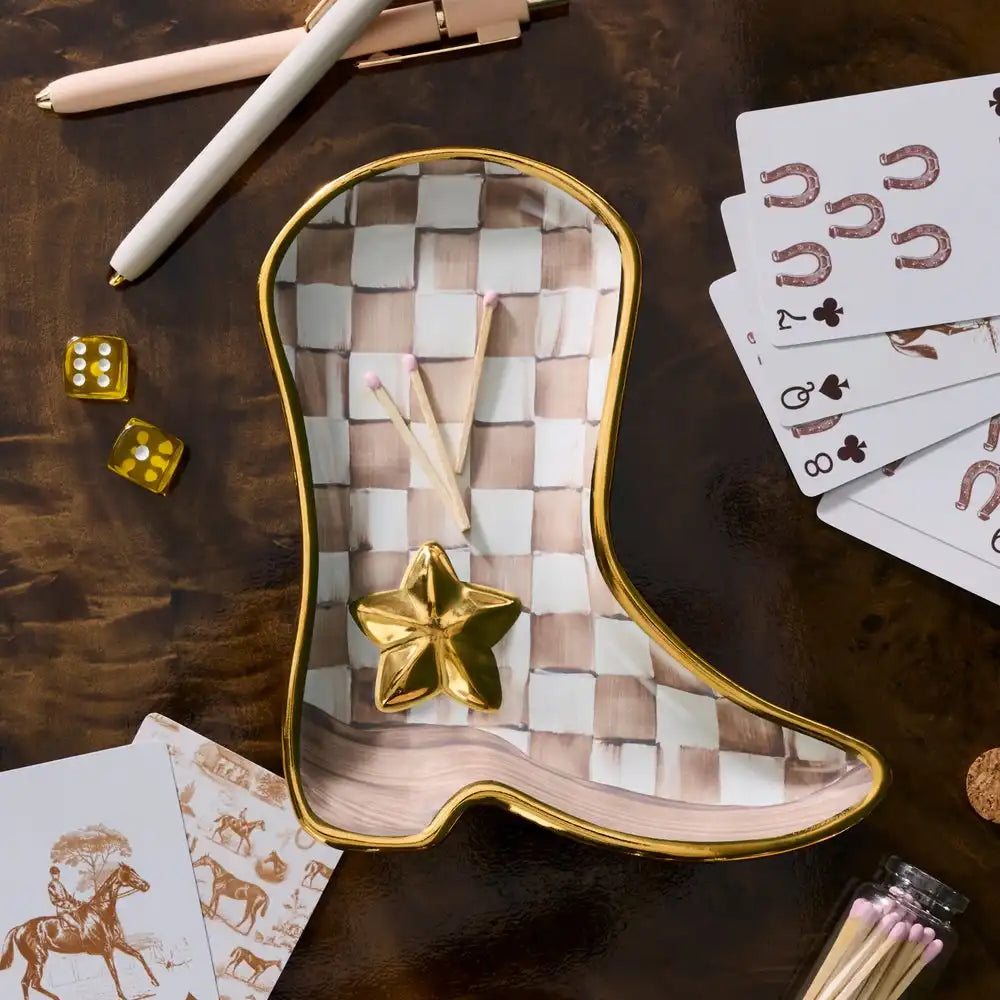 Lainey Wilson Rosy Check Cowgirl Boot Dish