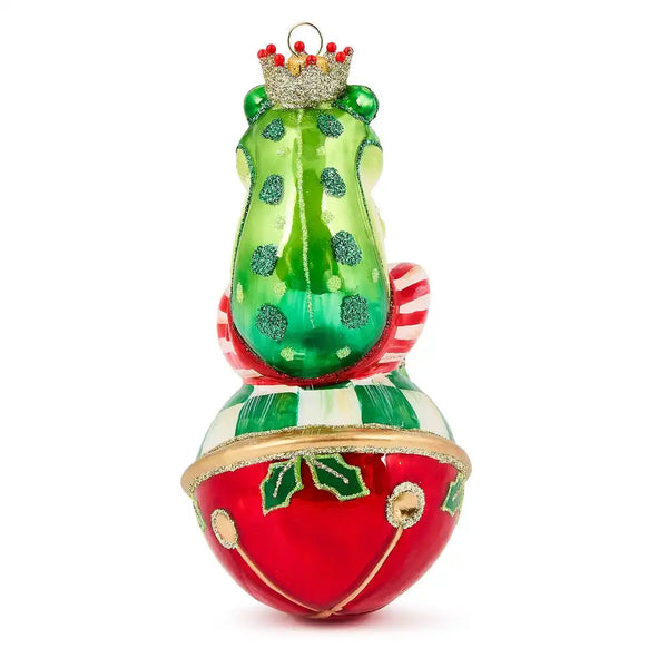 Check It Out Mr. Jingles Glass Ornament