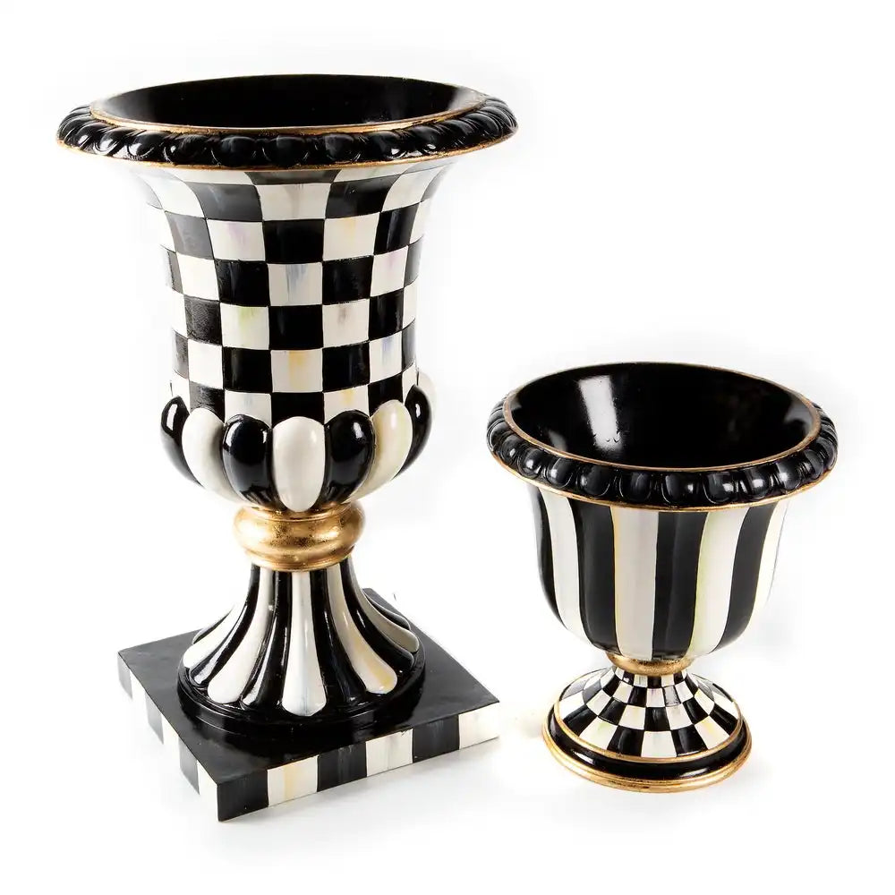 Rosy Check Pedestal Tabletop Urn