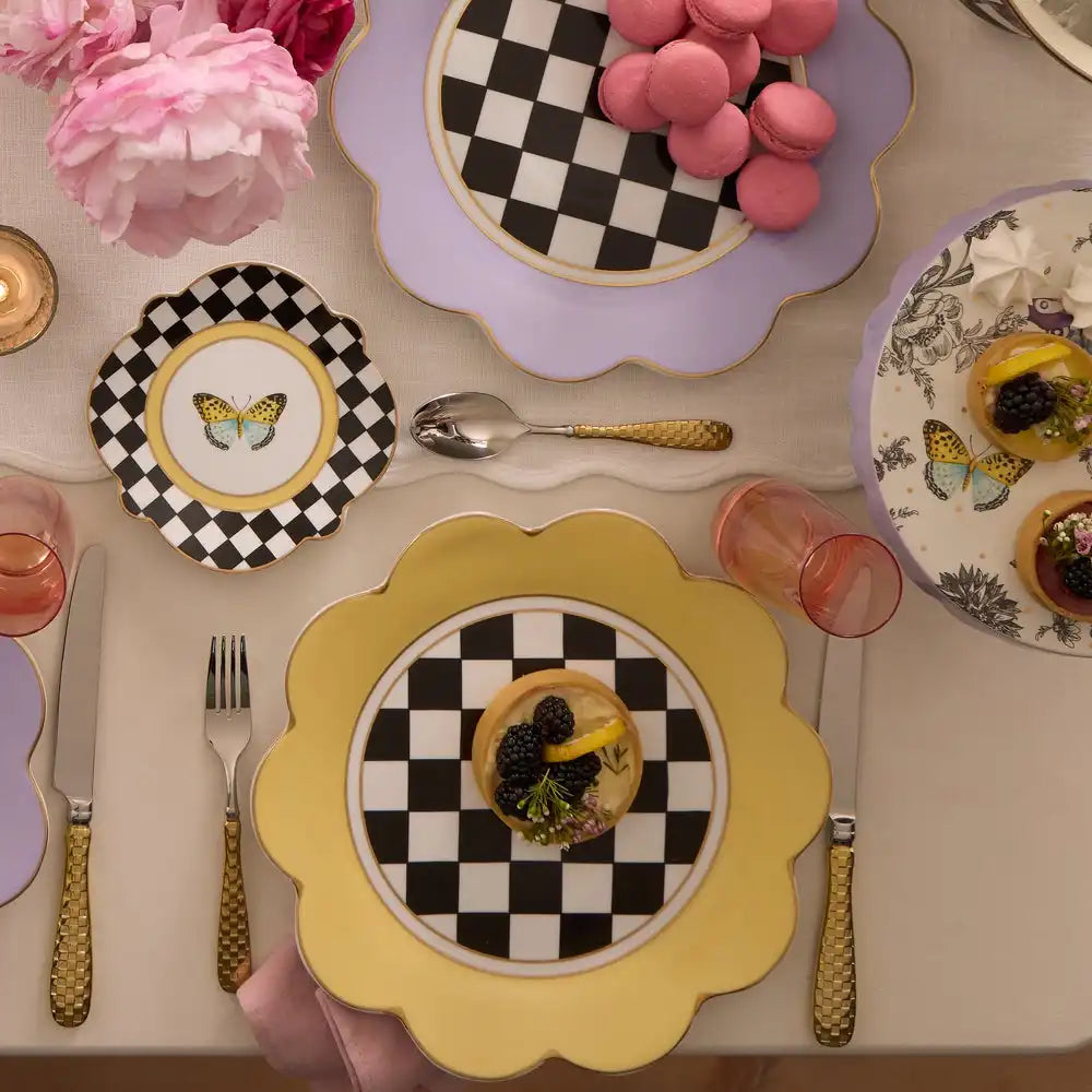 Bee Toile Salad Plate